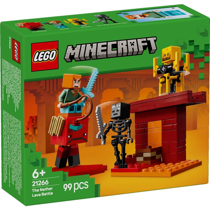 LEGO Minecraft De lavastrijd in de Nether voor kinderen - 21266