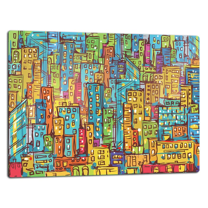 TMK ArtDeko - Snijplank - 52x40 cm - Stadsontwerp - Veilig en Duurzaam