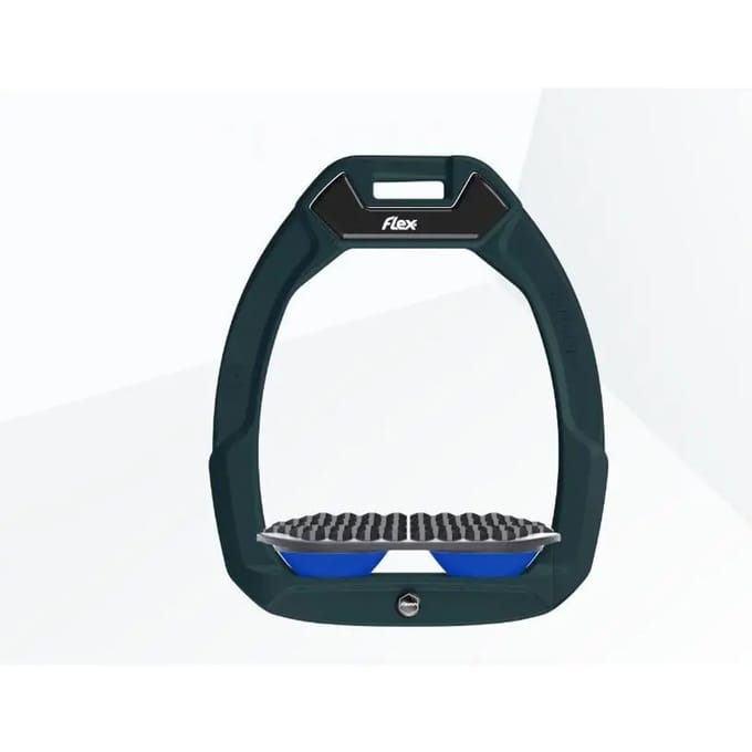 Veiligheidsstijgbeugels voor endurance rijden Groen/Grijs/Blauw Flex-On Safe-On