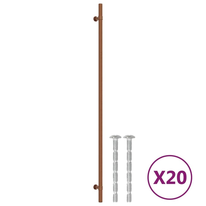 vidaXL - Handvatten - 20 - st - 480 - mm - roestvrij - staal - bronskleurig