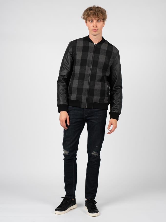 Guess jas Andy Bomber Mannen zwart