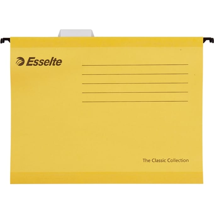 Hangmap Esselte Classic A4 V-bodem 345x240mm geel