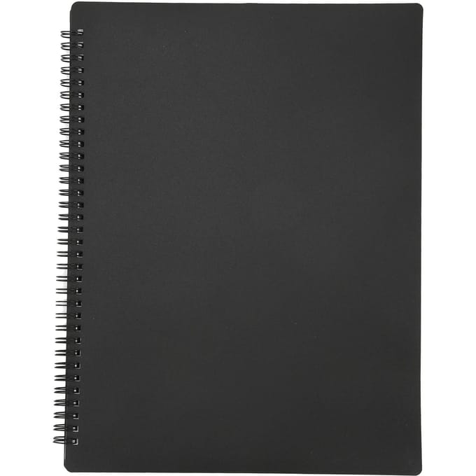 Muziekpartituurmap A4 2 pagina's 20 blad capaciteit plastic voor archief thuis school kantoor FB-02 black