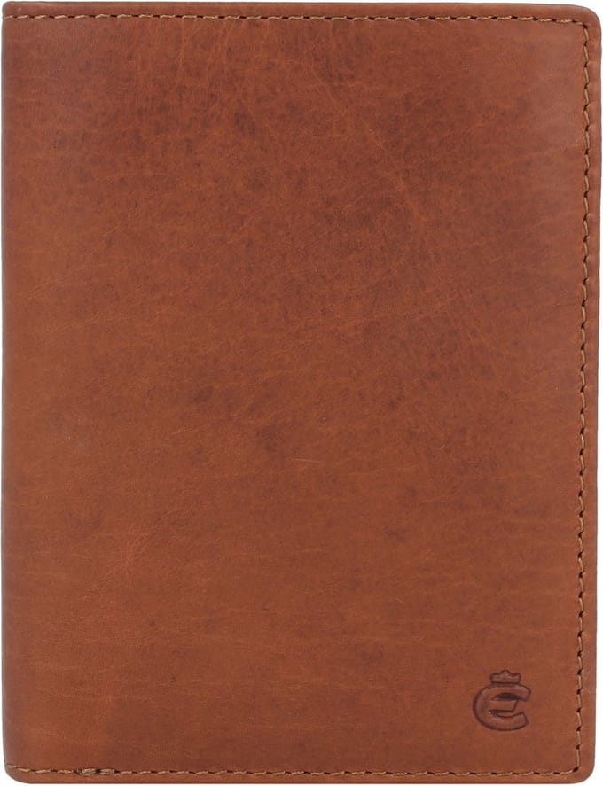 Esquire Leren Portemonnee Dallas Wallet CARDS Brown Bruine