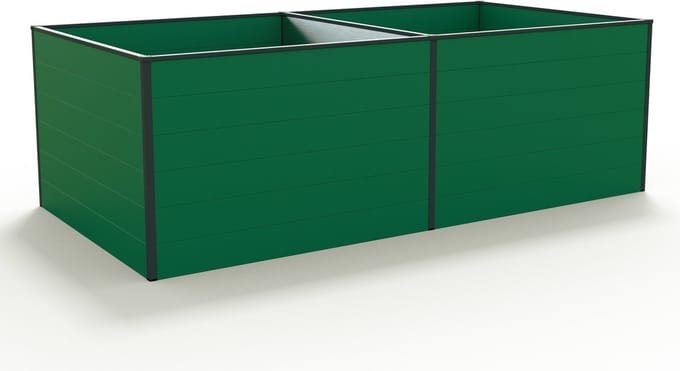 235 x 119 x 77 cm Moestuinbak Kingsize Daniela, Laklaag met houtoptiek