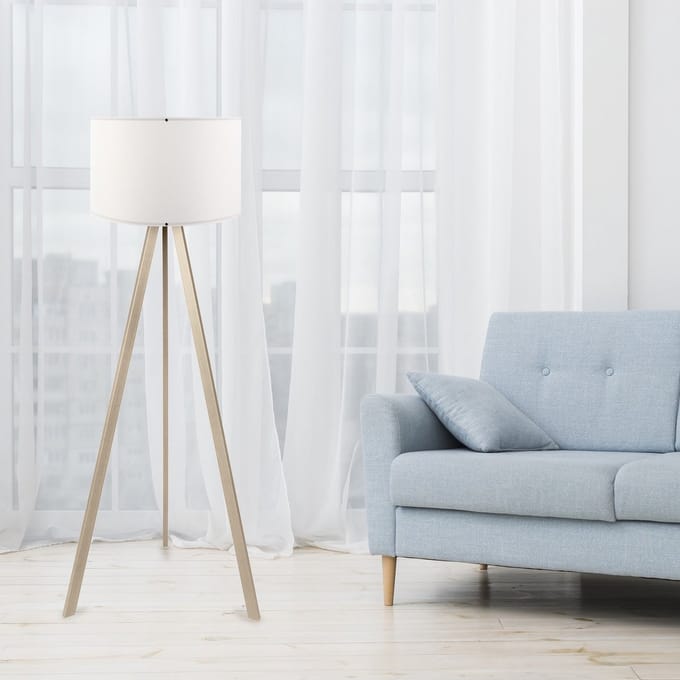 Opviq AYD-1523 - Staande lamp - E27 - Wit