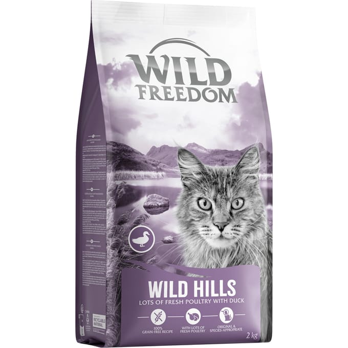 Wild Freedom Adult "Wild Hills" met eend - graanvrij recept - 2 kg