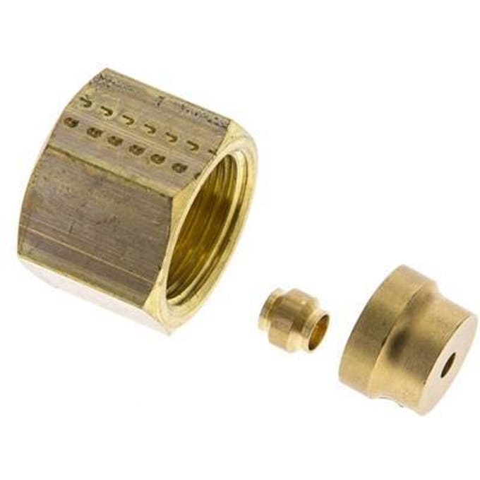 4mm Brass Rechte Knelfitting DN 1275bar DIN EN 1254-2