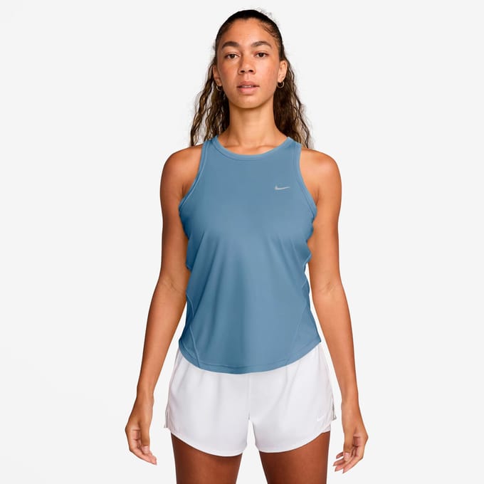 Nike tempo dri-fit tank in de kleur blauw.