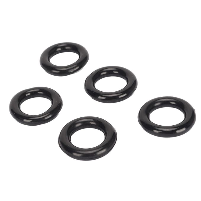 25 stuks Spoelwinder Rubberen Bandring Flexibele Elastische Spoelwinderring voor Vervanging Zwart black