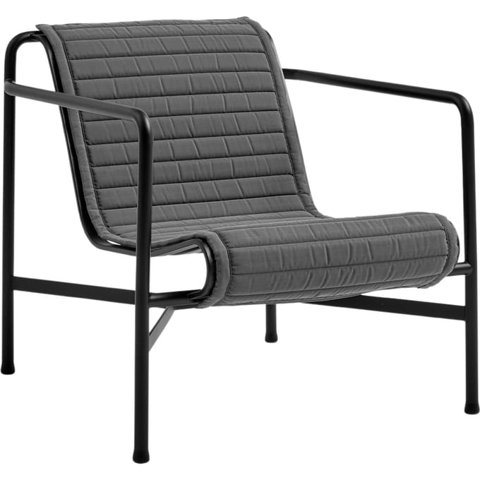 HAY - Zitkussen Palissade Lounge Chair Low - antraciet - zwart
