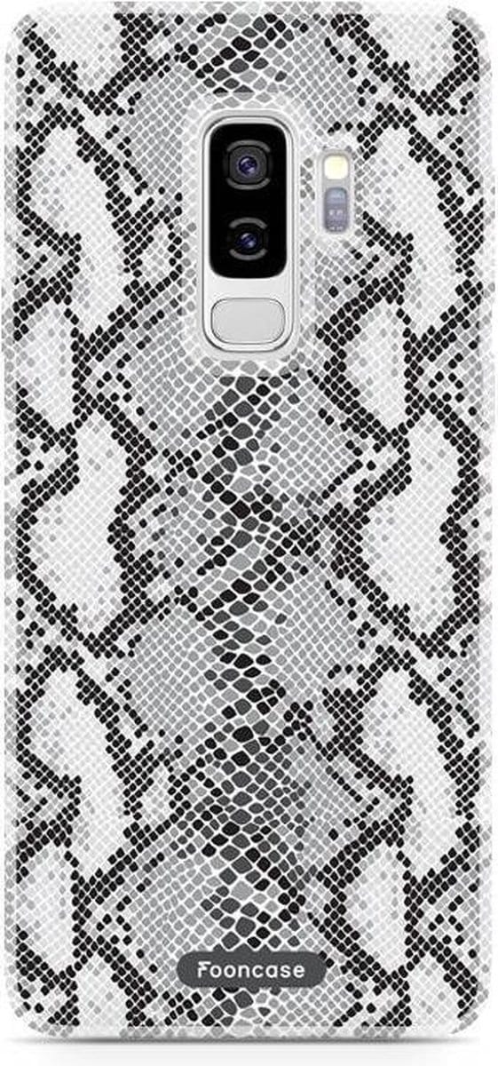 Fooncase Hoesje Geschikt voor Samsung Galaxy S9 Plus - Shockproof Case - Back Cover / Soft Case - Snake it / Slangen print