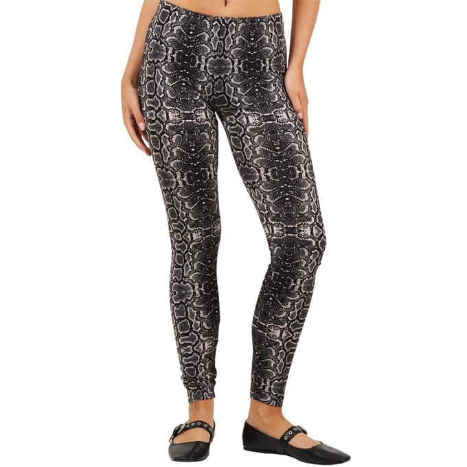 Brave Soul Vrouwen/dames Slangenprint Leggings (Grijs)