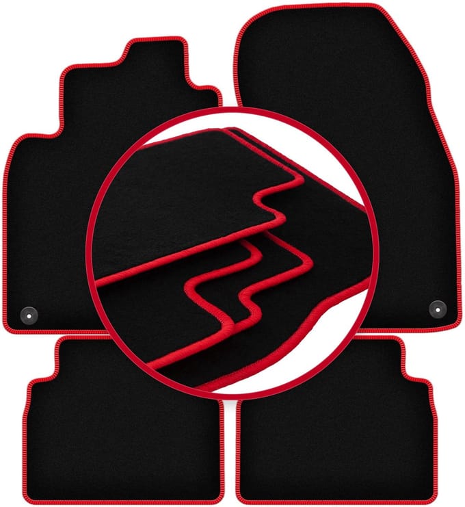 CARLUX-RED automatten voor: Saab 9-3 II Y3SF stationwagen, sedan (2002-2014)