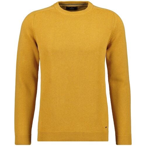 Ragman Trui Knitted Round Neck Garment Wash Pumpkin / male