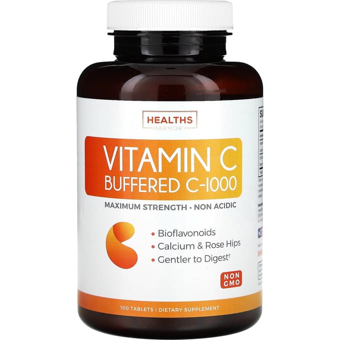 Healths Harmony, Vitamine C Gebufferd C-1000, 100 tabletten