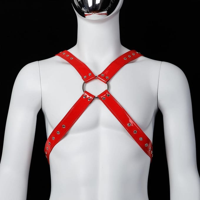 Banoch | Chest harness Radin - imitatie leren harnas voor man