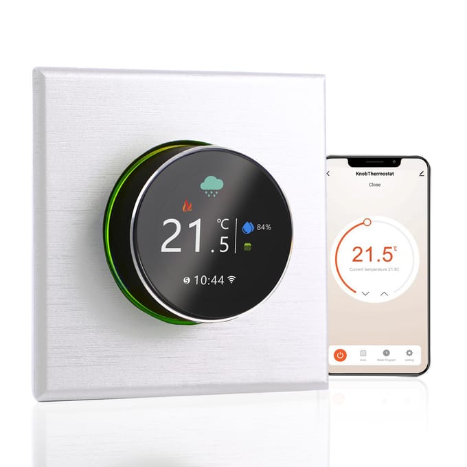 WiFi slimme thermostaat temperatuurregelaar wekelijkse programmeerbare knopbediening / mobiele APP / stem Water Heating