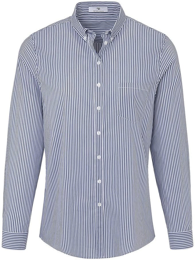 Blouse button-downkraag Van Peter Hahn blauw