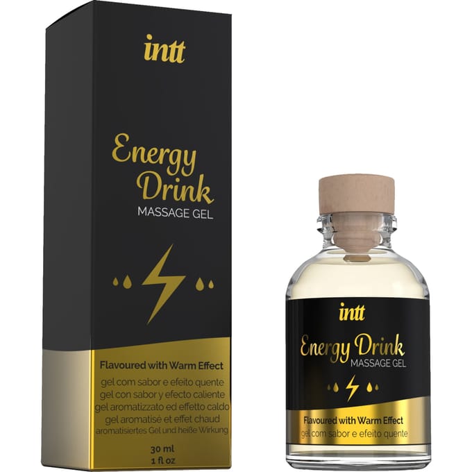 Intt - Verwarmende Likbare Massage Gel - Energy Drink