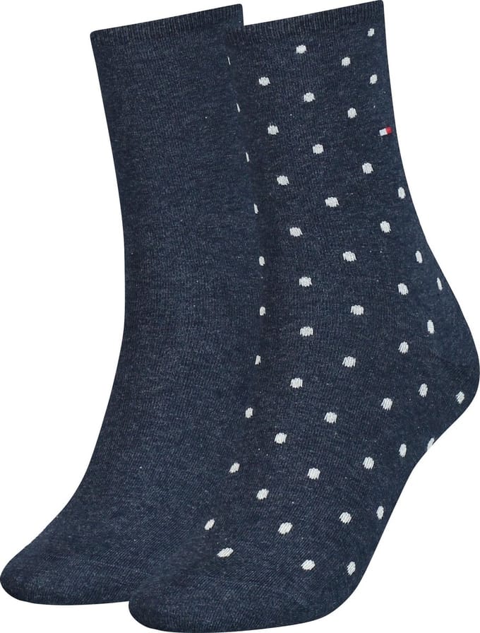 Tommy Hilfiger WOMEN SOCK DOT 2P Vrouwen Sokken Maat 35-38