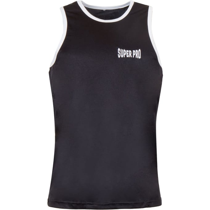 Super Pro Combat Gear Club Bokssinglet Zwart/Wit Extra Large