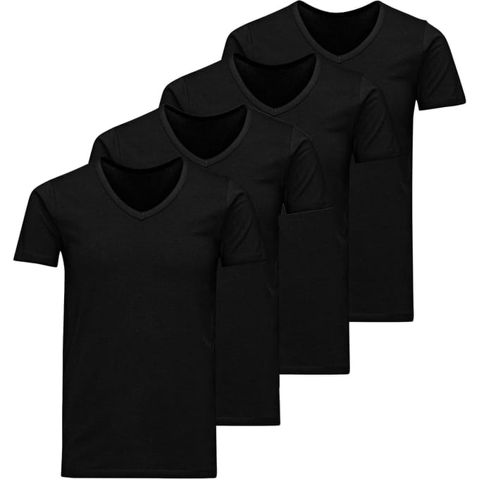Jack&Jones T-shirt JACBASIC V-NECK TEE 2PK Set van 2