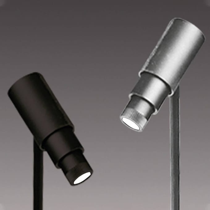 Hera Zoom LED spot, geanodiseerd aluminium, 3.000 K, 1 W 350 mA