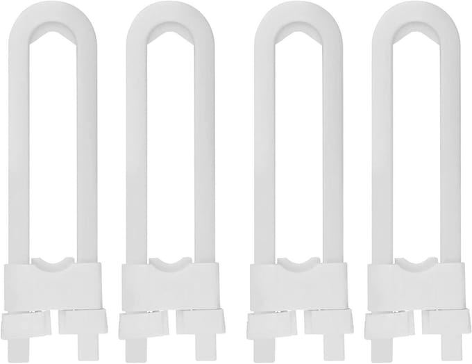 Allecto Plus - 4 stuks Baby Kastsloten U-vormig Verstelbaar - Kinderveiligheid - Multifunctioneel