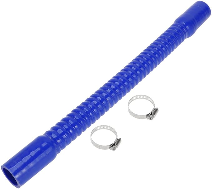 Dailygoods- Koelmiddelslang 500 mm - Siliconenslang - Blauw - Binnendiameter 32 mm - Temperatuur tot 300℃ - Meerlaags weefselproces