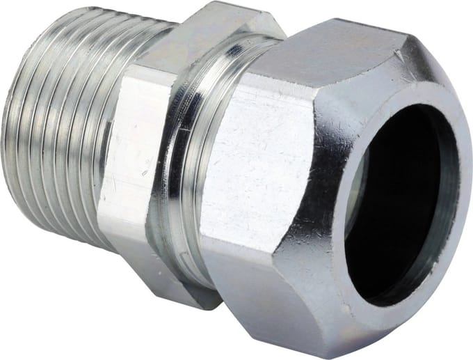 CV Klem Puntstuk 22mm x 3/4"M