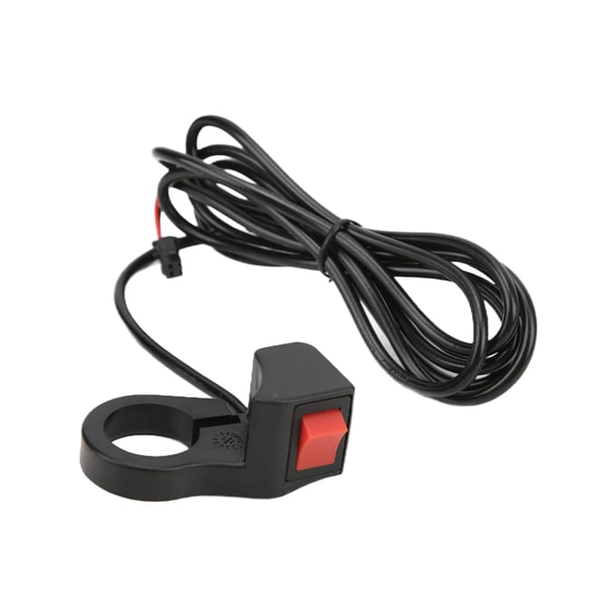 Interrupteur de guidon Vitesses Hautes Basses Portable Léger Interrupteur à Vitesse Variable pour Vélo Électrique Scooter black