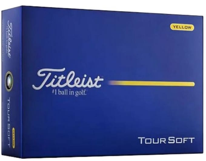 Titleist Tour Soft Golfballen Geel 2026