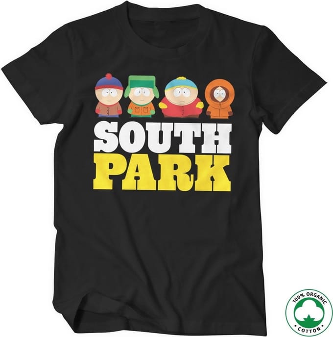 South Park Biologisch T-shirt, zwart