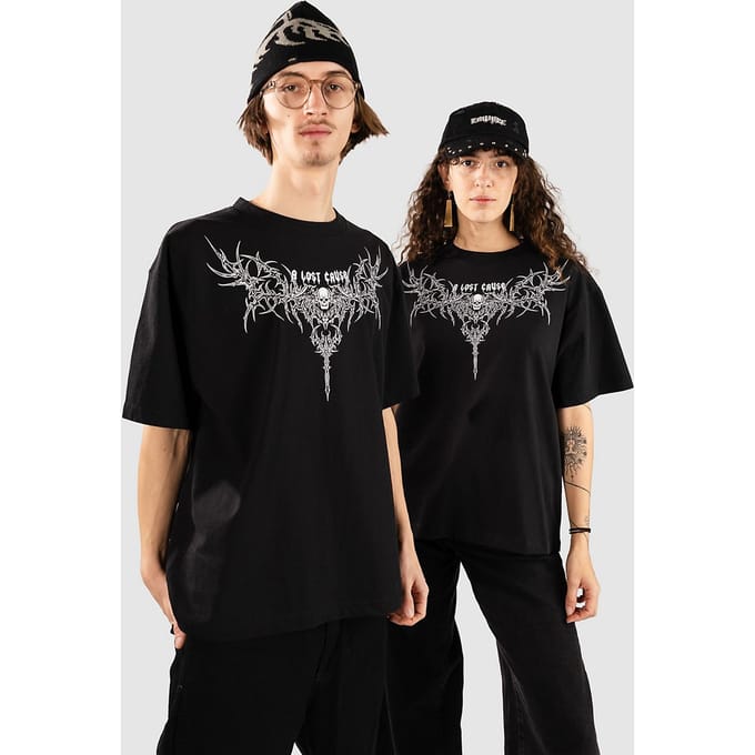 A Lost Cause Talons Cropped T-Shirt zwart
