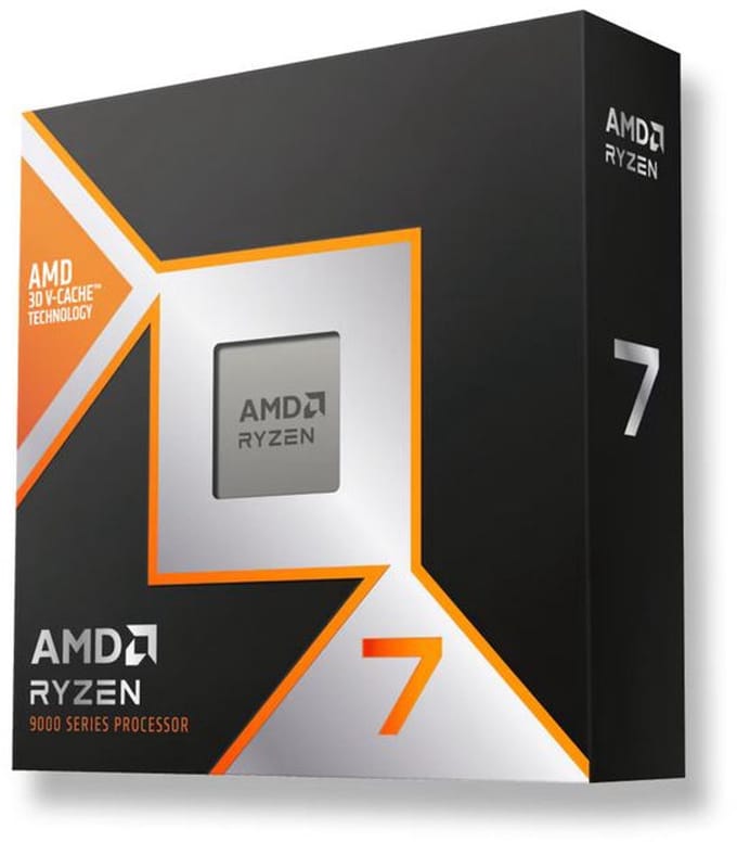 AMD Ryzen 7 9800X3D Tray - Processor - 4.7 GHz (5.2 GHz) - 8 cores - 16 threads - 104 MB cache - AM5 Socket - zonder koeler - OEM verpakking