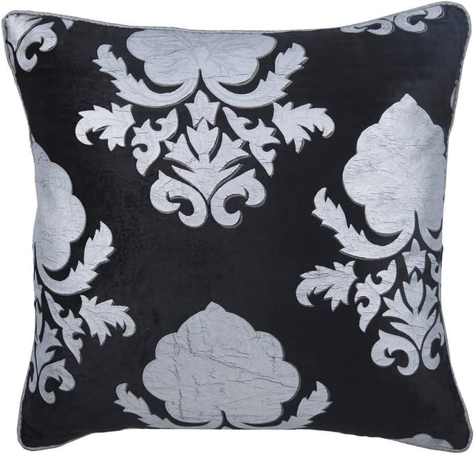 Luxe Zwarte Sierkussens 60x60 cm Fluweel Decoratief Kussenhoes
