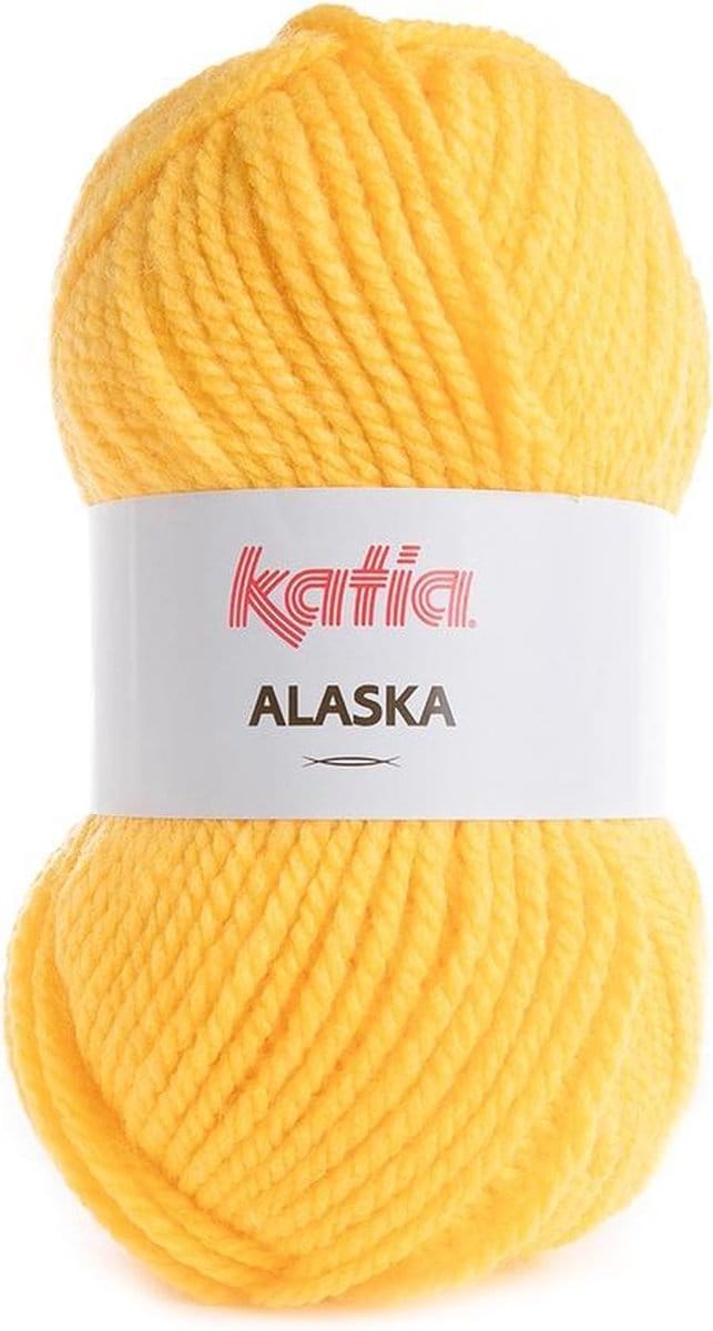 Katia Alaska - 47 geel - Acryl Garen