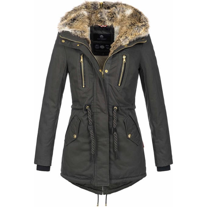 Navahoo Dames Winterjas Diamond – Warm, Elegant & Teddyfleece Voering
