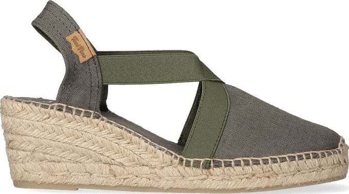 Toni Pons Ter Dames Espadrilles Caqui | Groen | Linnen | Maat 41 | TERcaqui