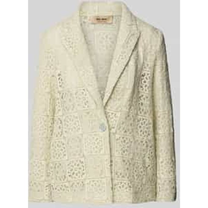 Blazer met etskanteffect, model 'Maliet Phera'