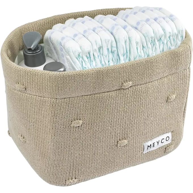 Meyco Baby Mini Knots commodemandje - sand - medium
