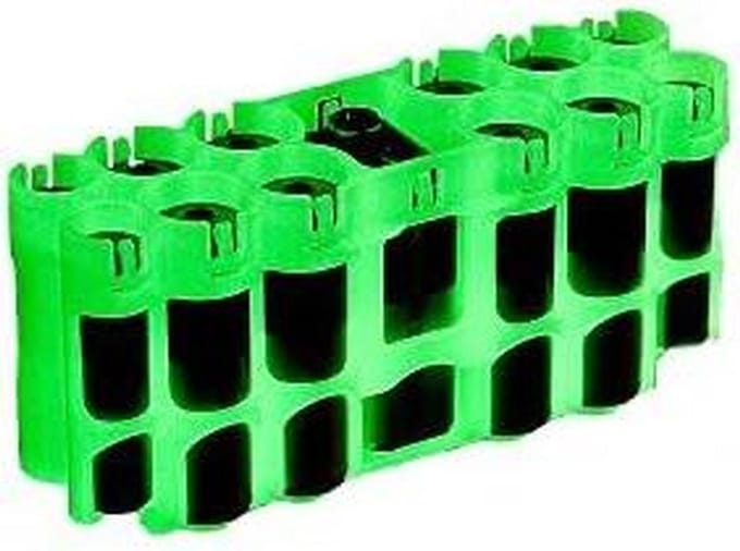Batterij Houder - Batterij Caddy - Batterijen Opbergen - Glow-in-the-dark - 8 AA 4 AAA - Moonshine