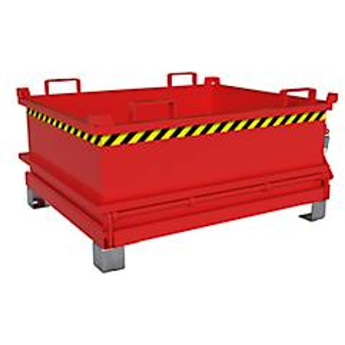 Bauer Mini-klapbodemcontainer MSB 400 - 1200 x 1000 x 625 mm - vuurrood RAL 3000
