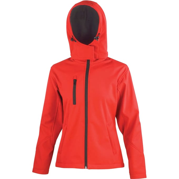 Result Women´s TX Performance Hooded Soft Shell Jacket RT230F - Red/Black - M