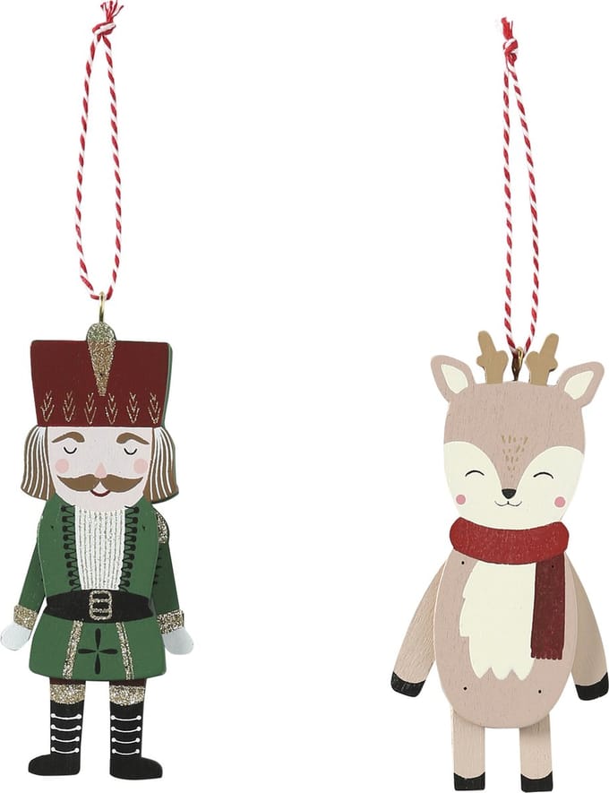 Vertbaudet Set van 2 houten poppetjes Notenkraker