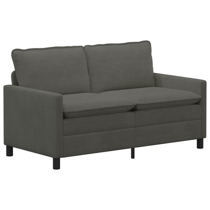 vidaXL - Bank - Donkergrijs - 156 - x - 81 - x - 87,5 - cm - Stof