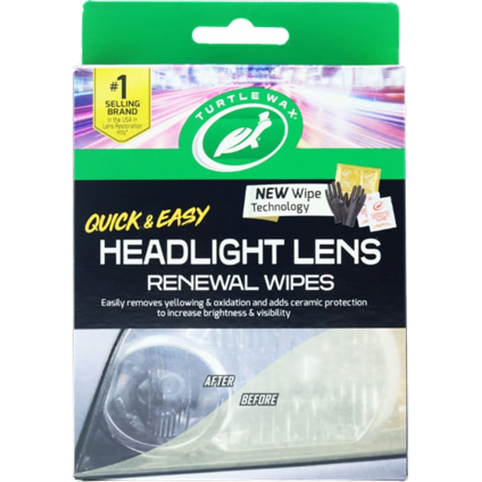Turtle Wax Headlight Lens Renewal Wipes Kit