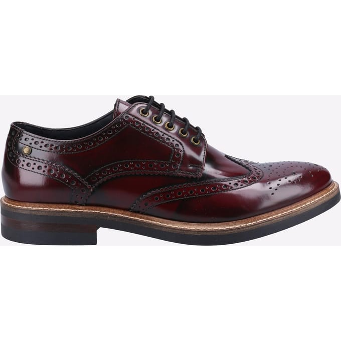 Base London Woburn Leren Heren Bordeaux Brogue Schoenen