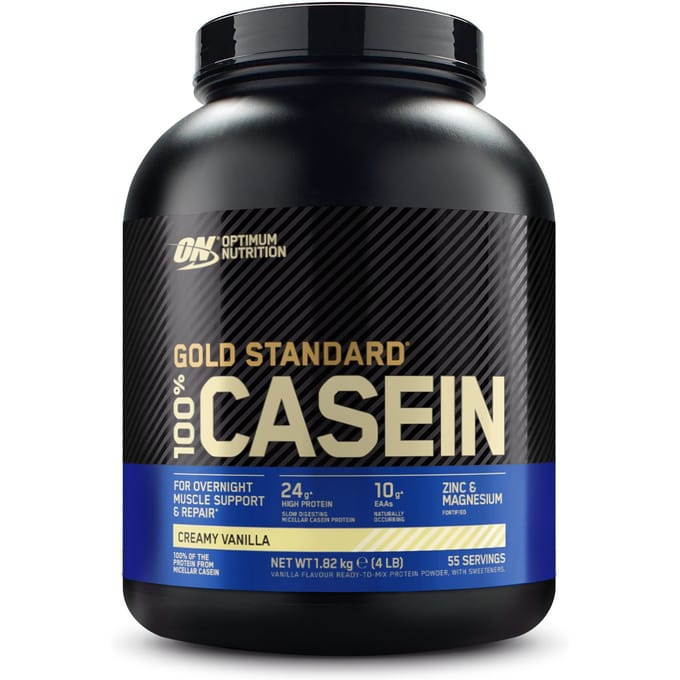 Optimum Nutrition Gold Standard 100% Casein Time Release Proteine - Creamy Vanilla - Caseïne Eiwitpoeder - 1820 gram (55 servings)